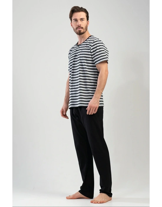 Erkek Kısa Kol Pijama Takım, 111203