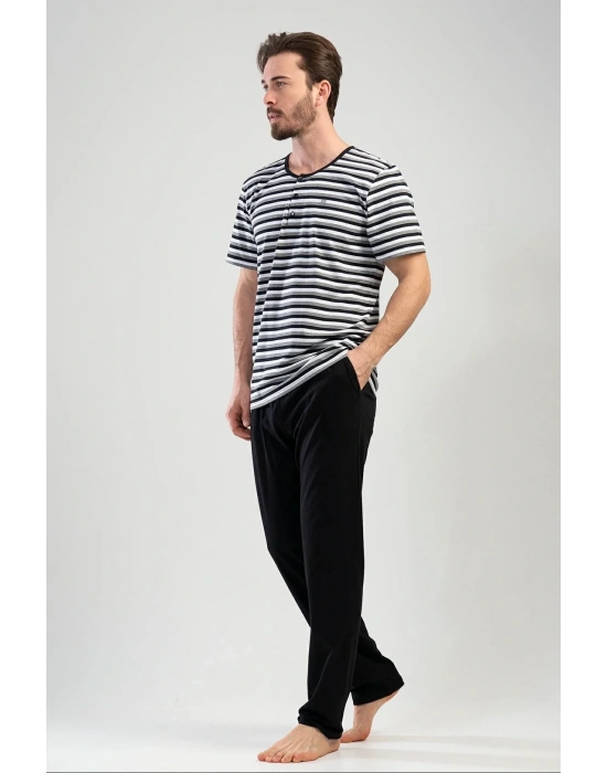 Erkek Kısa Kol Pijama Takım, 111203