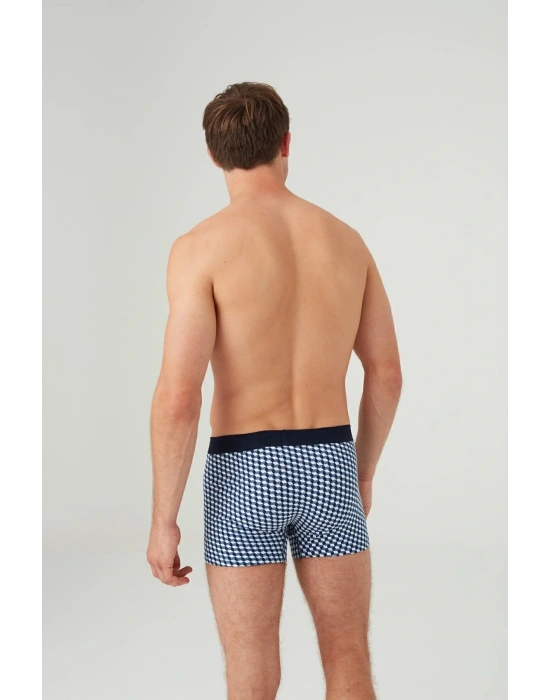 Erkek Lacivert Tekli Boxer 80616