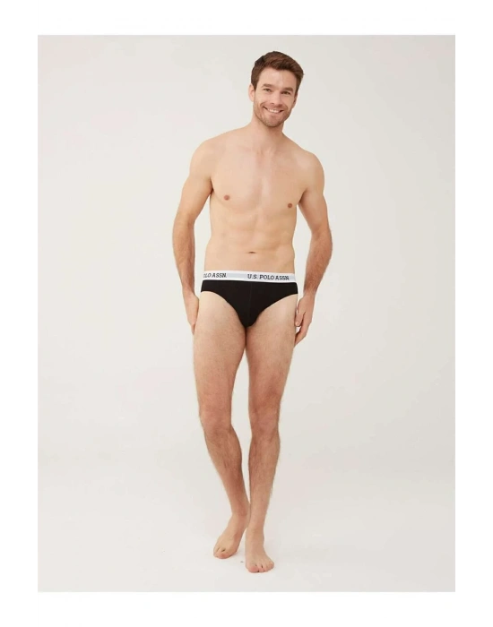 Erkek Lisanslı Uspa Siyah 3 Lü Slip