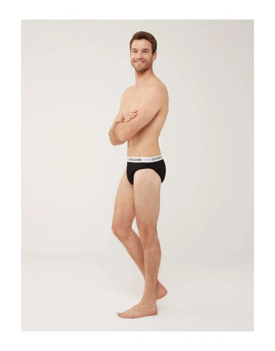 Erkek Lisanslı Uspa Siyah 3 Lü Slip
