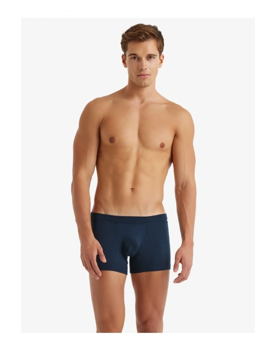 Erkek Modal Elastan Boxer Silver 9310 - Lacivert