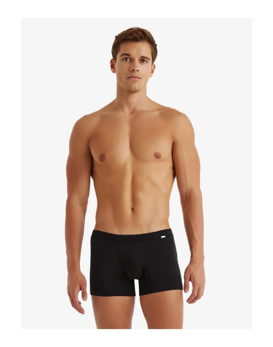 Erkek Modal Elastan Boxer Silver 9310 - Siyah