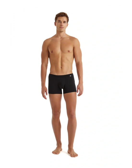 Erkek Modal Elastan Boxer Silver 9310 - Siyah