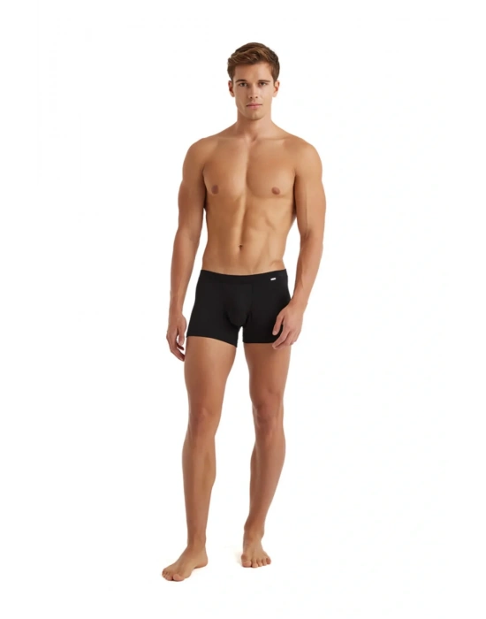 Erkek Modal Elastan Boxer Silver 9310 - Siyah