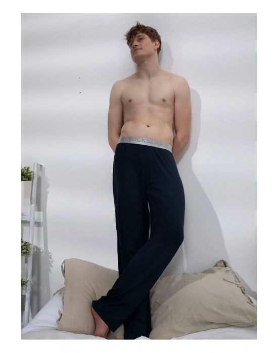 Erkek Modal Pijama Altı Silver 9304 - Lacivert