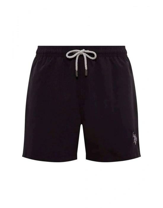 Erkek Siyah Orta Boy Deniz Şortu 22002