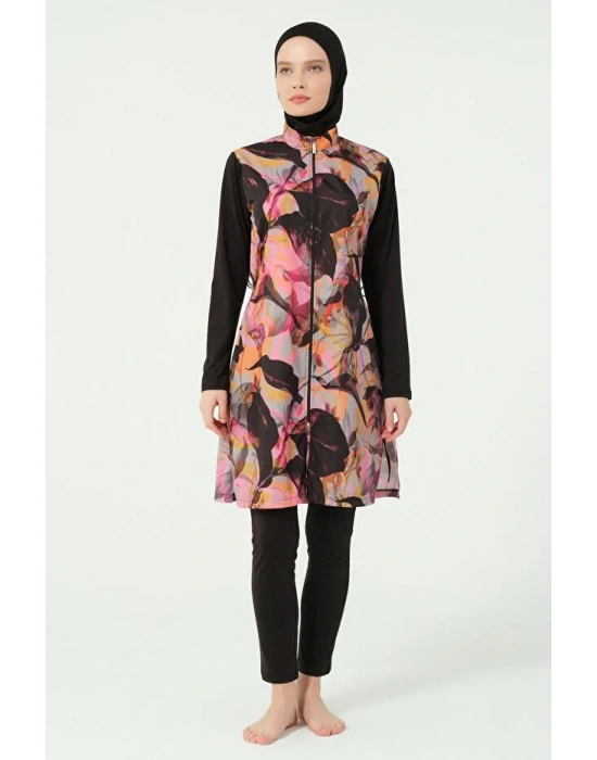 Esinti Desenli Su İtici Tam Tesettür Mayo Dlx-25421