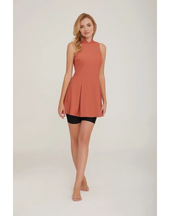 Esten 3914 Tarçın Şortlu Tasarım Tesettür Havuz Mayo