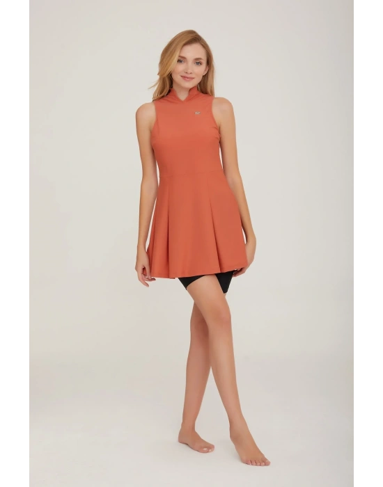 Esten 3914 Tarçın Şortlu Tasarım Tesettür Havuz Mayo