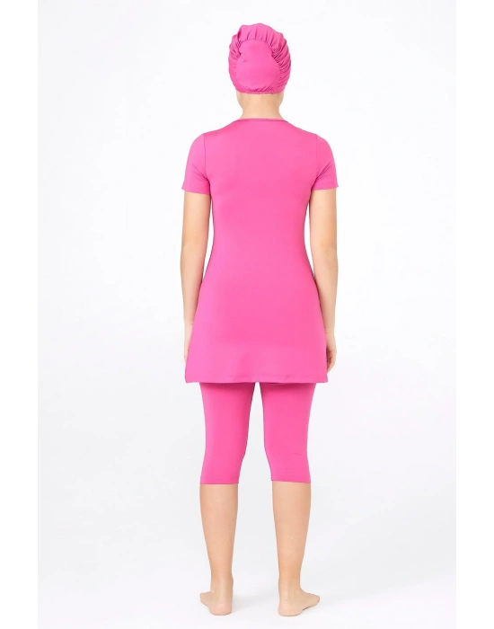 Genç Baskılı Yarı Tesettür Mayo