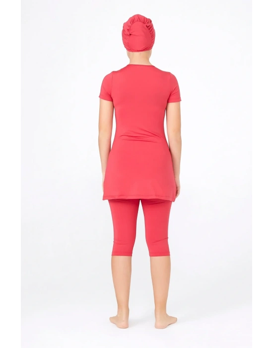 Genç Baskılı Yarı Tesettür Mayo