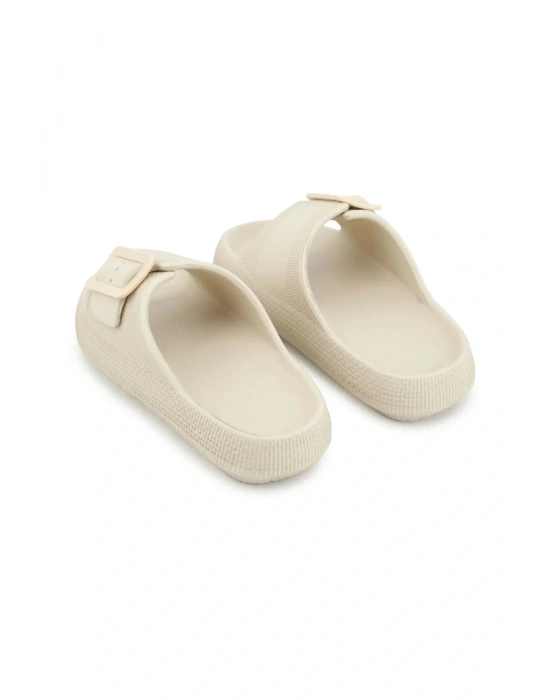 Gezer Kadın Terlik Tek Toka Eva Bej