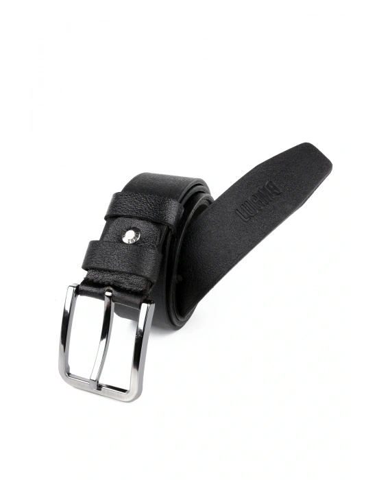 Hakiki Deri Erkek Kemeri 4 cm Siyah