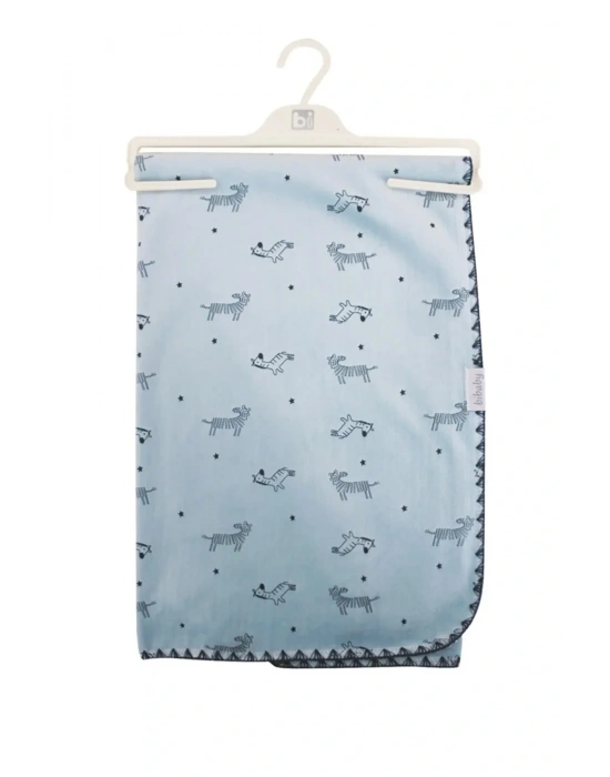 Happy Zebra Land Fluffy Bebek Battaniye 64529 Mavi