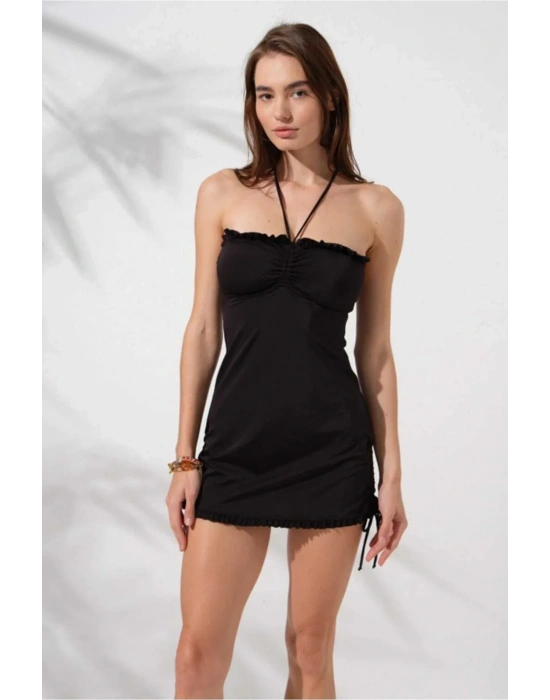 Jersey Soft Satraplez Elbise Mayo