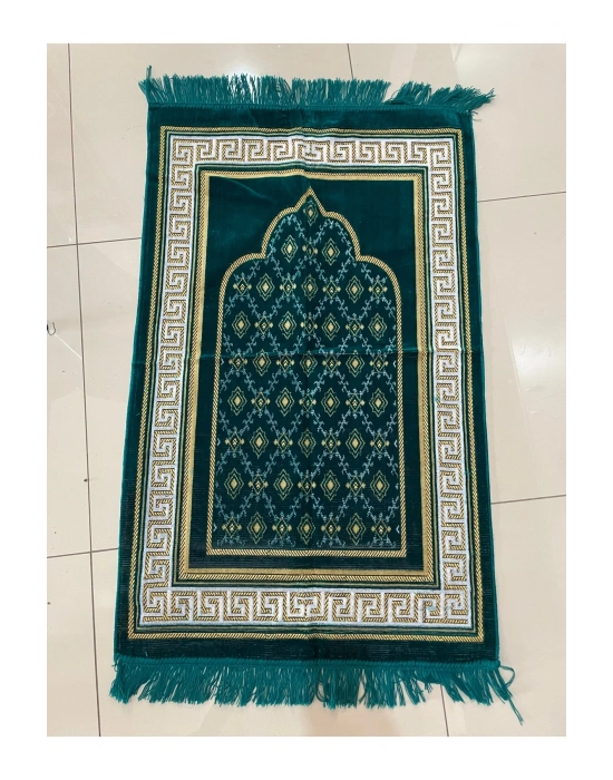 5 Adet Kadife Şipinger Seccade Hac Ve Umre Hediyesi (Karışık Renk ve Desen)