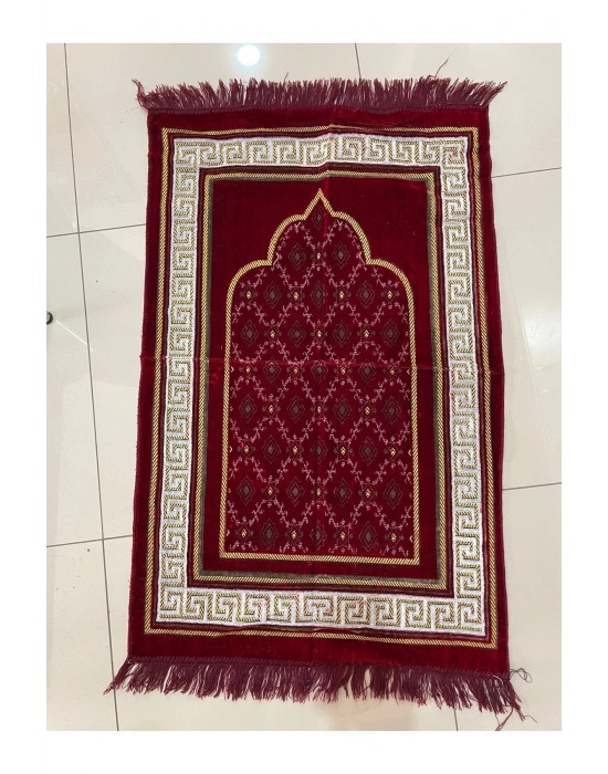 5 Adet Kadife Şipinger Seccade Hac Ve Umre Hediyesi (Karışık Renk ve Desen)