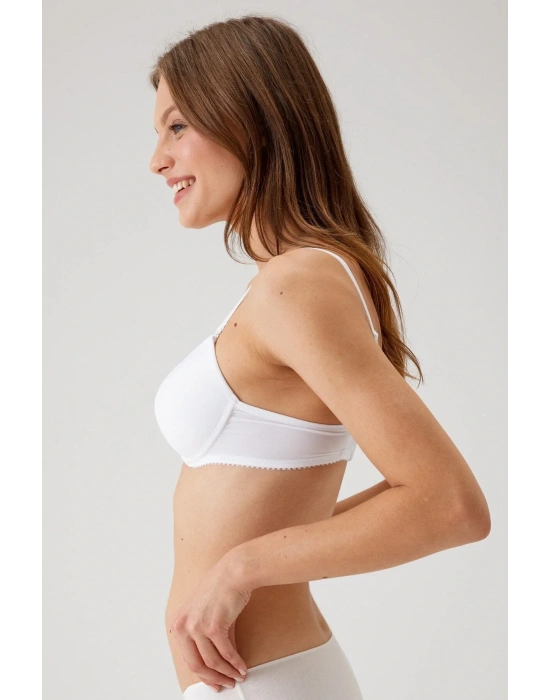 Kadın Beyaz 6005 Balenli Destekli Micro Sütyen