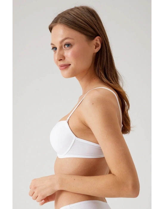 Pierre Cardin Balenli Desteksiz Micro Beyaz Sütyen 6040