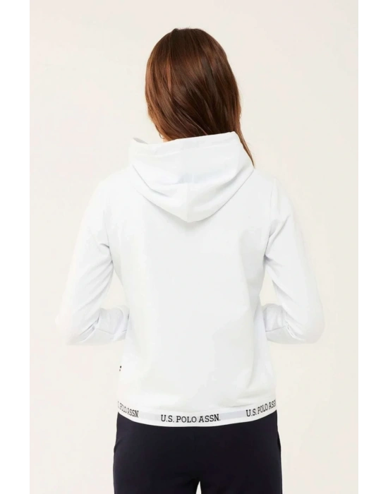 Kadın Beyaz Kapşonlu Ev Giyim