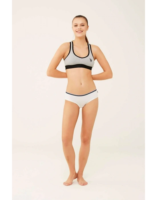 Kadın Beyaz - Lacivert - Kırmızı 3 Lü Şort 66272