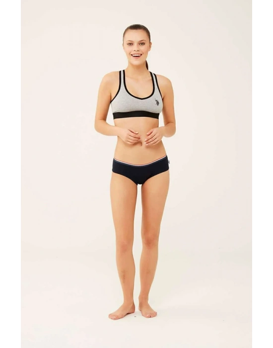 Kadın Beyaz - Lacivert - Kırmızı 3 Lü Şort 66272