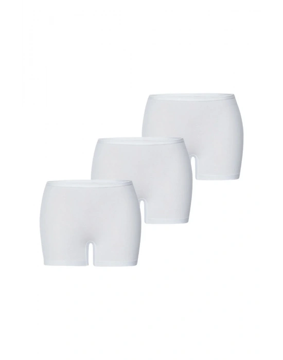 Kadın Boxer 3lü Paket Essential 1571 - Beyaz