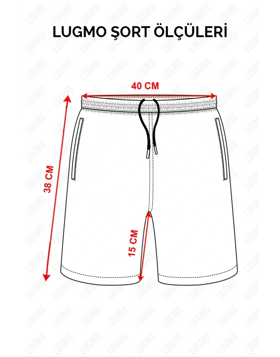 Kadın Deniz Şortu 2 Adet Cepli Pamuklu Su Yitici Özellik Tahriş Etmez Turkuaz BN-10