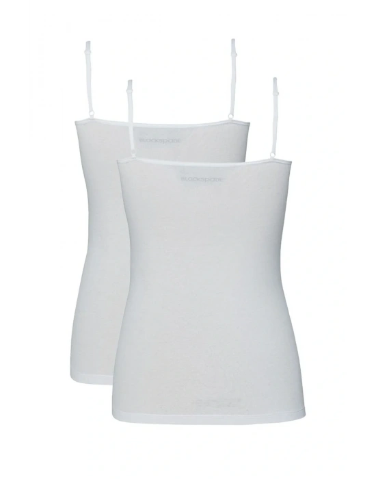 Kadın İnce Askılı Atlet 2li Paket Essential 1591 - Beyaz