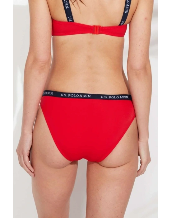 Kadın Kırmızı Kalın Kenarlı Lastikli Bikini Alt