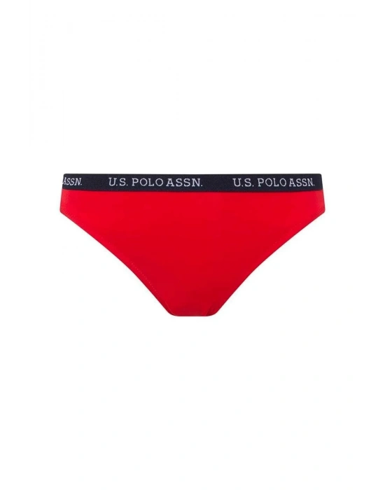 Kadın Kırmızı Kalın Kenarlı Lastikli Bikini Alt