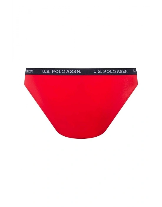 Kadın Kırmızı Kalın Kenarlı Lastikli Bikini Alt