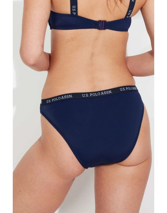 Kadın Lacivert Kalın Kenarlı Lastikli Bikini Alt