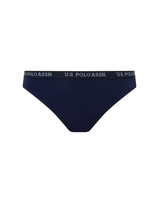 Kadın Lacivert Kalın Kenarlı Lastikli Bikini Alt