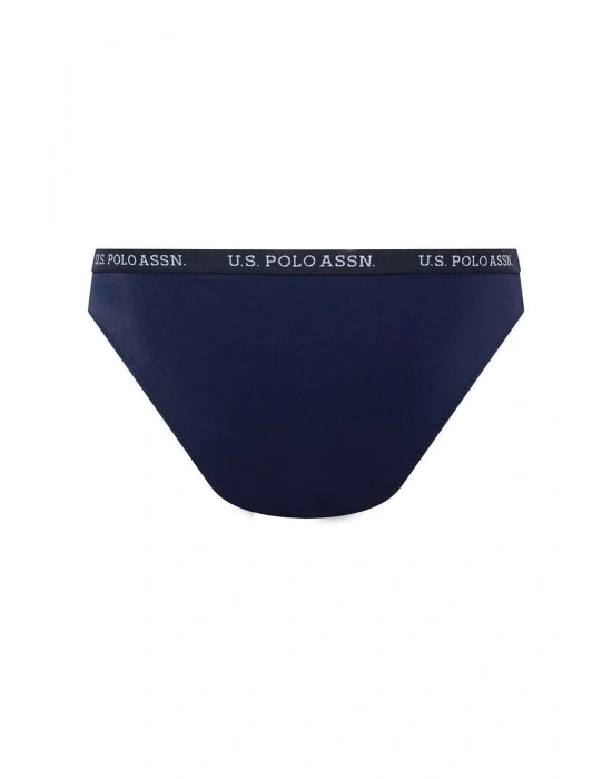 Kadın Lacivert Kalın Kenarlı Lastikli Bikini Alt