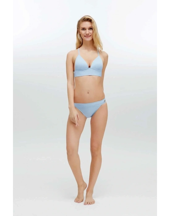 Kadın Mavi Bikini Takım