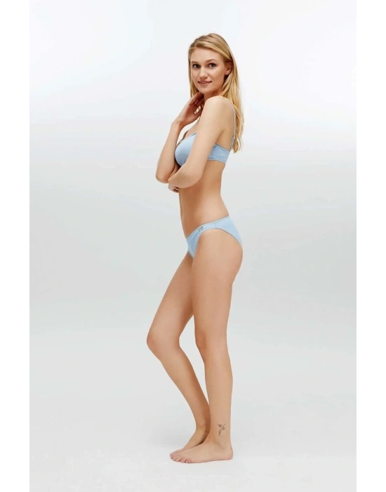 Kadın Mavi Bikini Takım