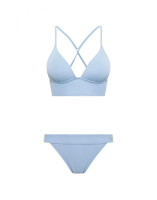 Kadın Mavi Bikini Takım