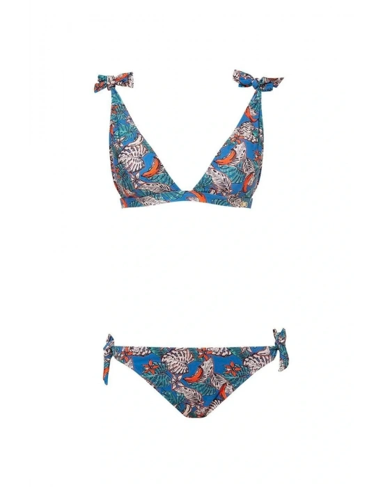 Kadın Mavi Bikini Takım