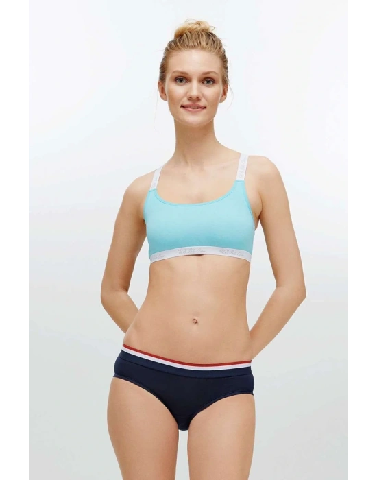 Kadın Mint Çapraz Askılı Büstiyer 68001