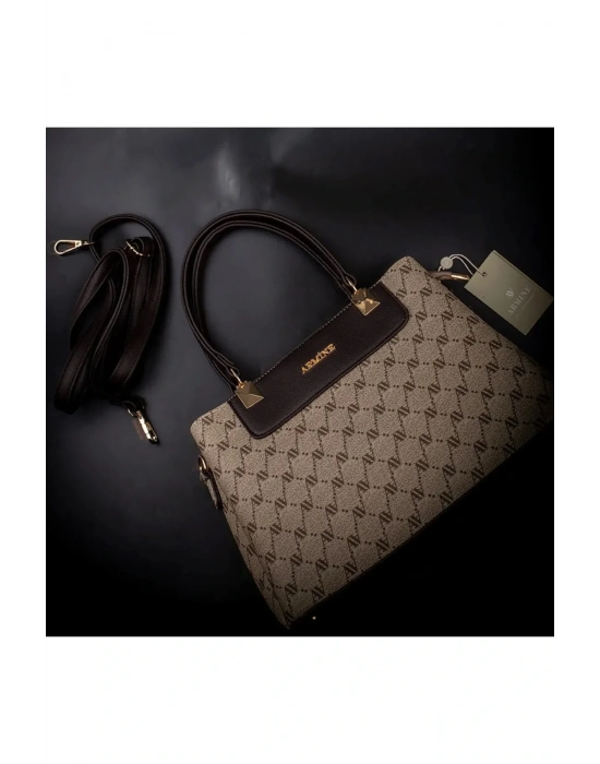 Kadın Omuz Çanta Klasik 206 Vizon Noktalı