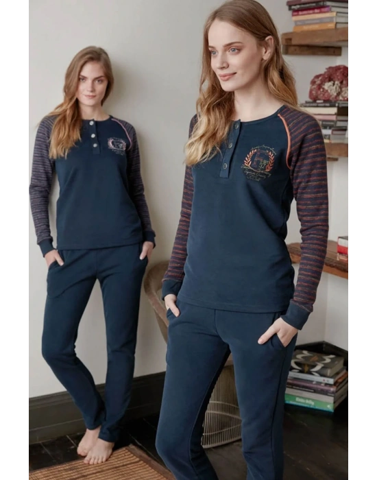 Kadın Oranj Pijama Takımı