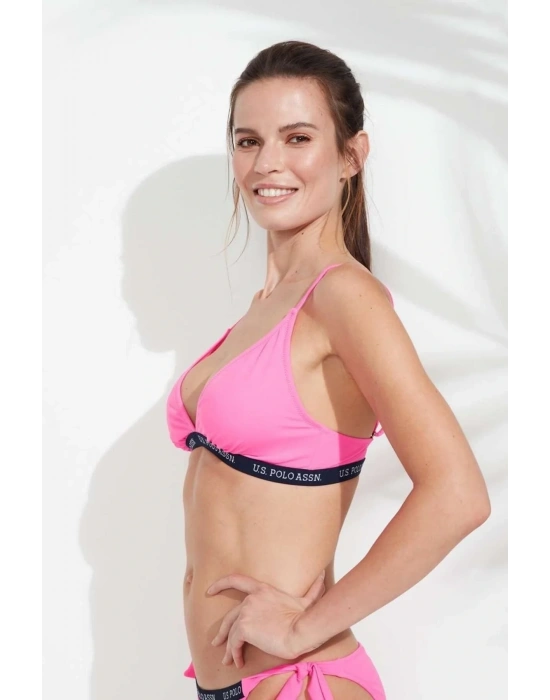 Kadın Pembe Geniş Üçgen Bikini Üstü