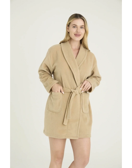 Kadın Sabahlık Düz Polyester Şık Tasarım