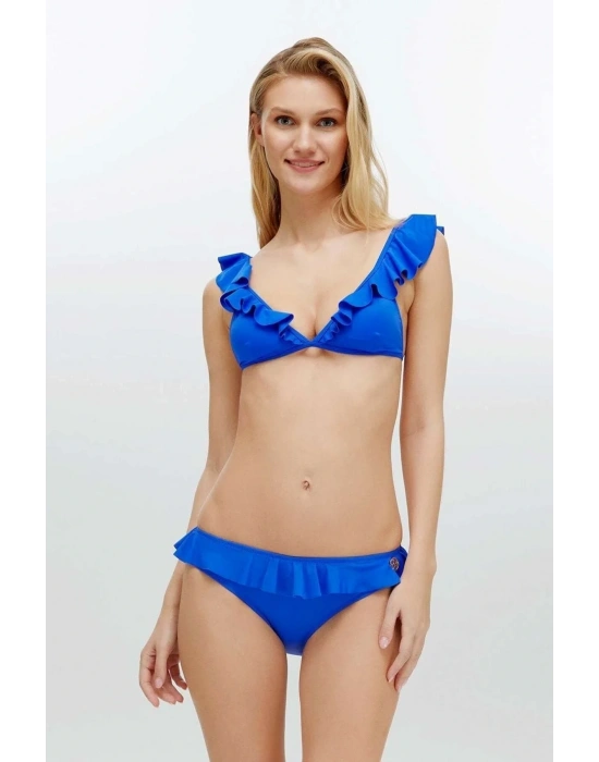 Kadın Saks Mavi Bikini Takım
