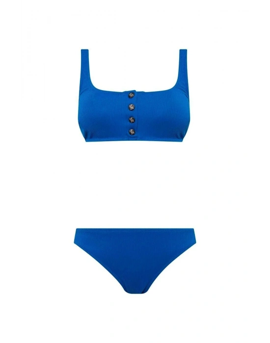 Kadın Saks Mavi Bikini Takım