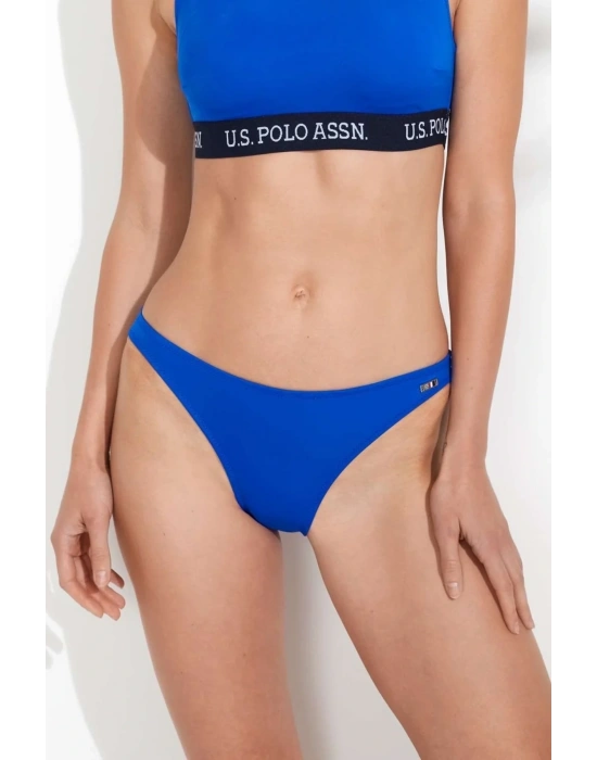 Kadın Saks Mavi Ince Kenar Bikini Alt