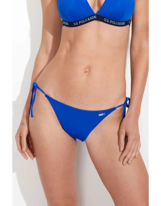 Kadın Saks Mavi İpli Bikini Altı