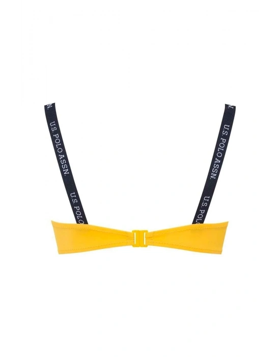 Kadın Sarı Ince Askılı Bikini Üst